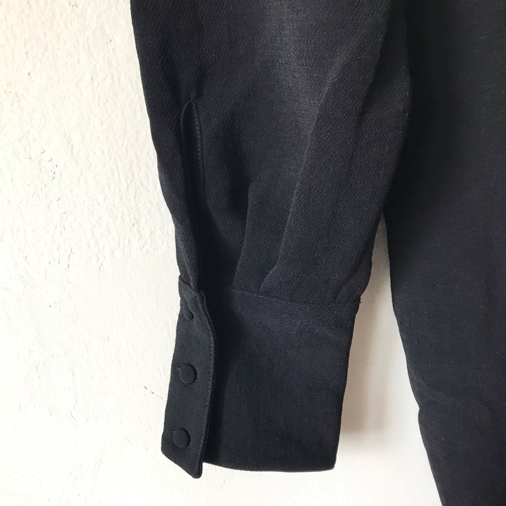 ba&sh Kiari Draped Mini Dress Black XS - Picture 13 of 16